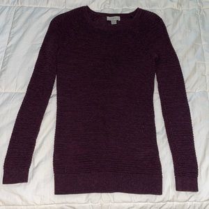 Berry colored Loft sweater